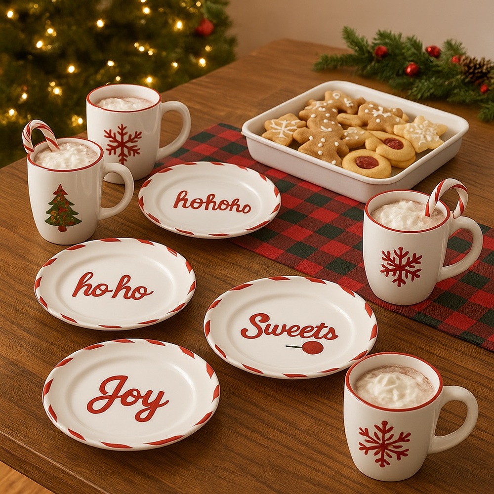 Starbucks 2007 Holiday Cookie Plates